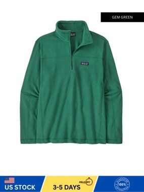 Patagonia Men's Micro D® Fleece Pullover With Gem Green Color